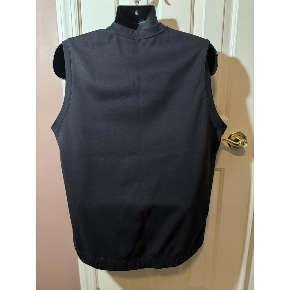 Nike Golf Gilet Vest Mens Large Black Pullover Nike Fit Dry Top Heavier Weight - Picture 2 of 6